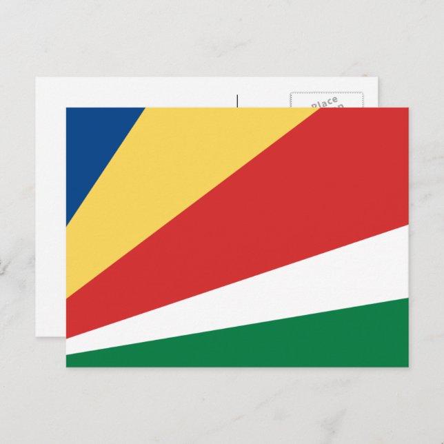 Seychellois Flag, Flag of Seychelles Postcard (Front/Back)