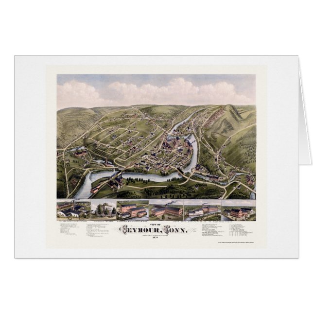 Seymour, CT Panoramic Map - 1879 (Front Horizontal)