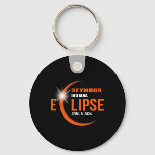 Seymour Indiana Eclipse 2024 Total Solar Eclipse Key Ring