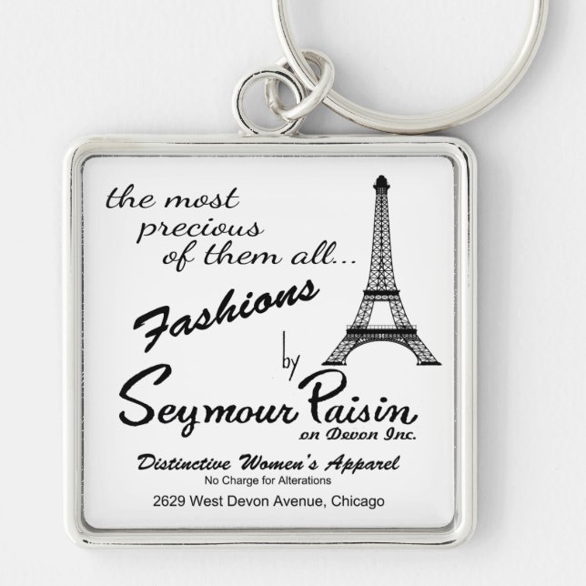 Seymour Paisin on Devon, Inc., Chicago, IL Key Ring (Front)