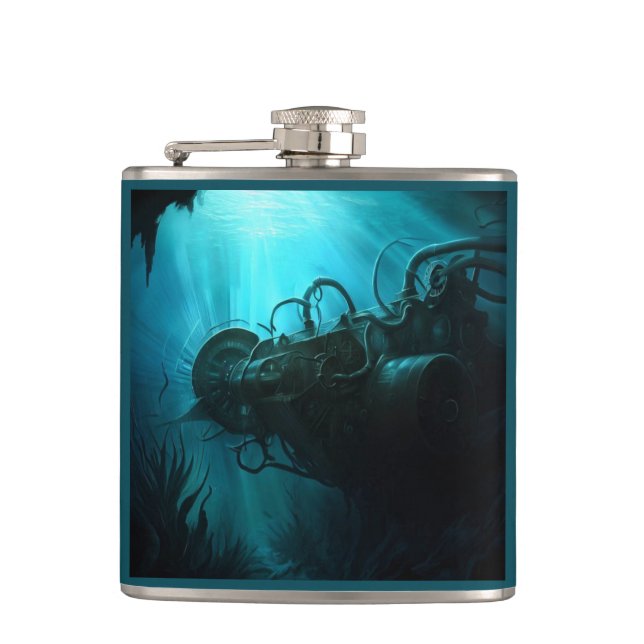 SF - 20,000 Leagues 3 Hip Flask (Front)