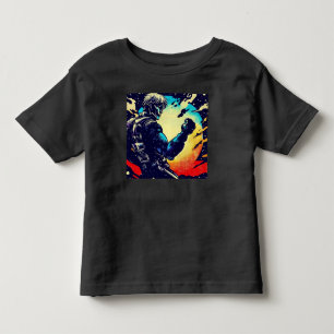 SF - Anime Hero Woodcut 2 Toddler T-Shirt