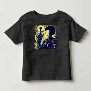SF - Anime Hero Woodcut 3 Toddler T-Shirt