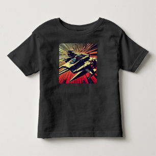 SF - Anime Starfighter Woodcut 1 Toddler T-Shirt