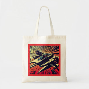 SF - Anime Starfighter Woodcut 1 Tote Bag