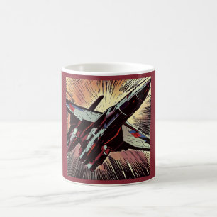 SF - Anime Starfighter Woodcut 2 Coffee Mug