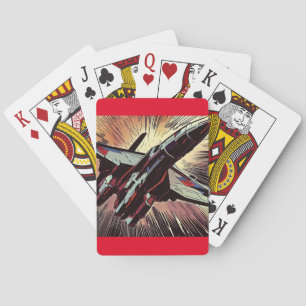 SF Anime Starfighter - Woodcut (2) Playing Cards