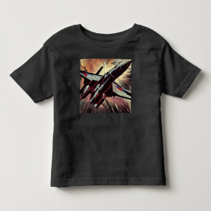 SF - Anime Starfighter Woodcut 2 Toddler T-Shirt