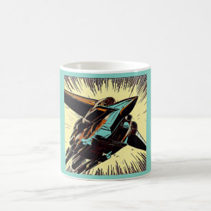 SF - Anime Starfighter Woodcut 3 Coffee Mug