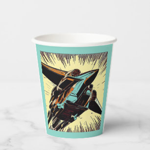 SF - Anime Starfighter Woodcut 3 Paper Cups
