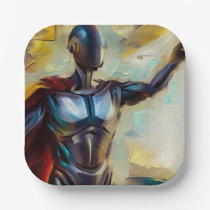 SF - Artificial Intelligence Hero 4 Paper Plate