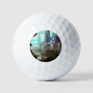 SF City Forest Planet (4) Golf Balls