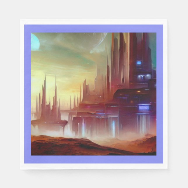 SF City On a Strange Planet 1 Napkin (Front)