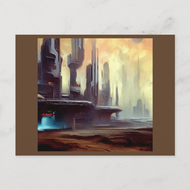 SF City On a Strange Planet 2 Postcard (Front)