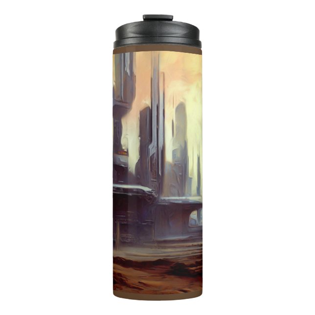 SF City On a Strange Planet 2 Thermal Tumbler (Front)