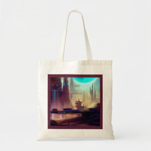 SF City On a Strange Planet 3 Tote Bag