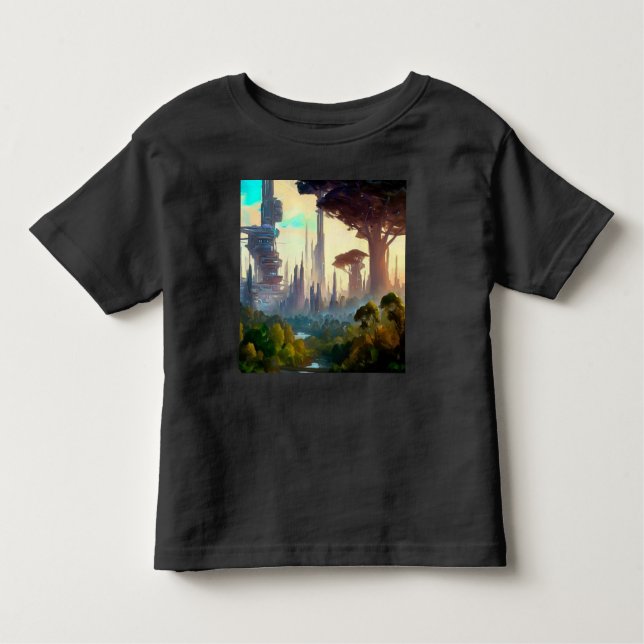 SF - City On Forest Planet 1 Toddler T-Shirt (Front)