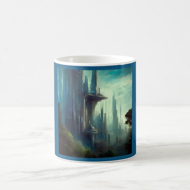 SF - City On Forest Planet 3 Coffee Mug (Center)