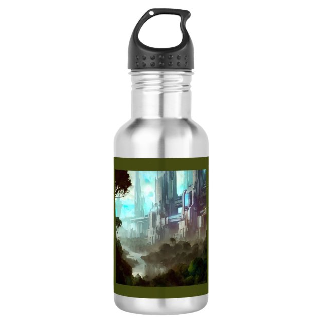 SF - City On Forest Planet 4 532 Ml Water Bottle (Front)