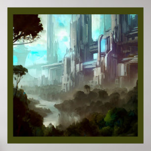 SF - City On Forest Planet 4 Poster