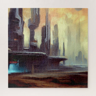 SF City Strange Planet (2) Jigsaw Puzzle