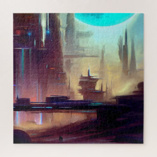 SF City Strange Planet (3) Jigsaw Puzzle