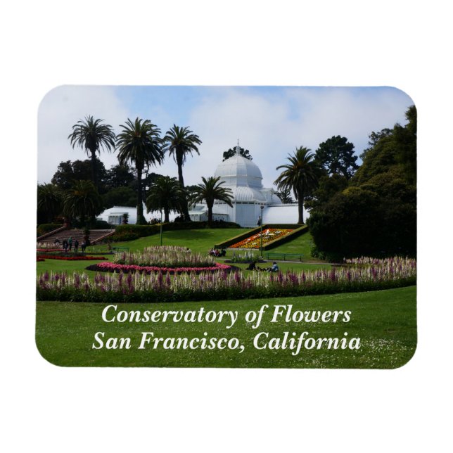 SF Conservatory of Flowers #3 Magnet (Horizontal)