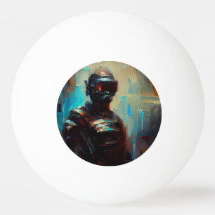 SF - Cyberpunk Hero (1) Ping Pong Ball