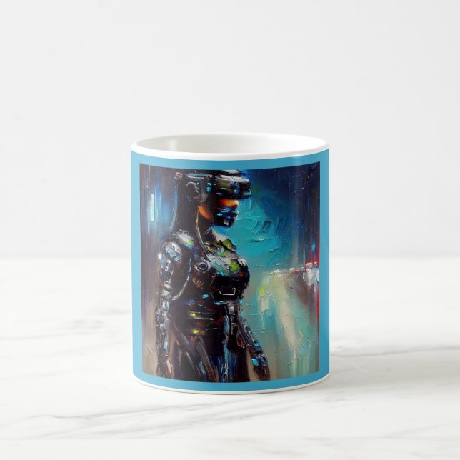 SF - Cyberpunk Hero 2 Coffee Mug (Center)