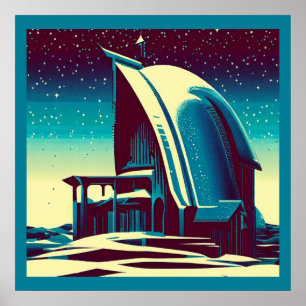 SF Futuristic Church 1 Poster