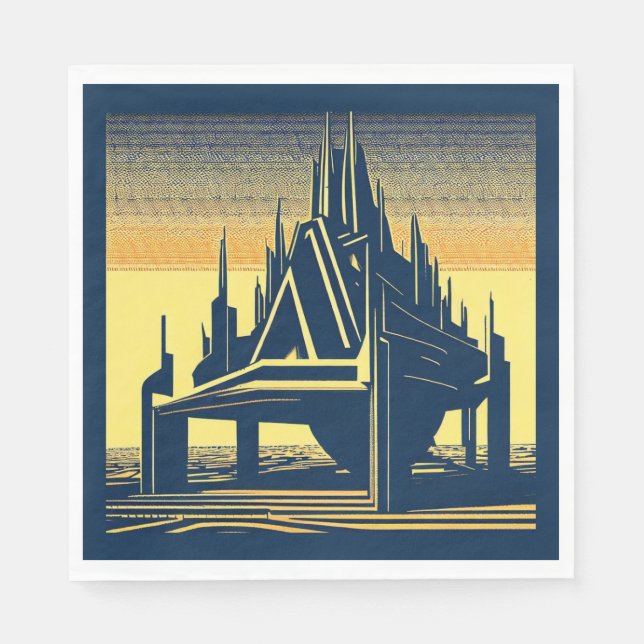 SF Futuristic Church 2 Napkin (Front)