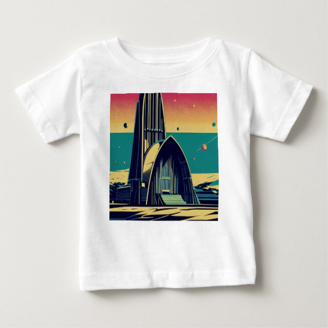 SF Futuristic Church 3 Baby T-Shirt (Front)