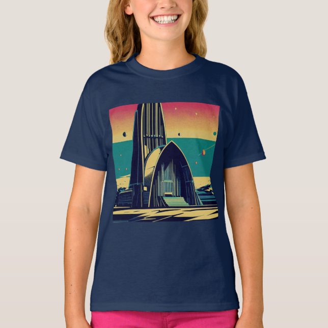 SF Futuristic Church 3 T-Shirt (Front)