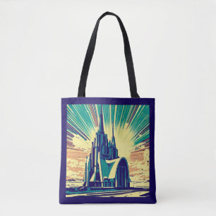 SF Futuristic Church 3 Tote Bag