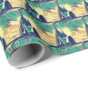 SF Futuristic Church 3 Wrapping Paper