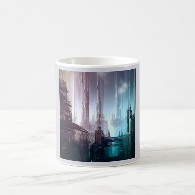 SF Futuristic City 2 Coffee Mug (Center)
