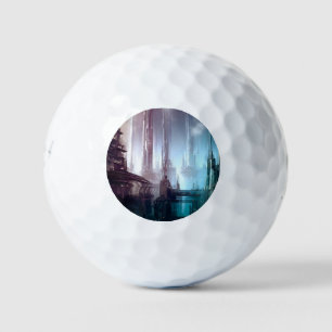 SF Futuristic City (2) Golf Balls