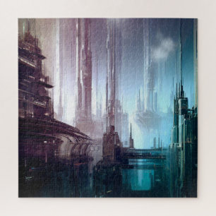 SF Futuristic City (2) Jigsaw Puzzle