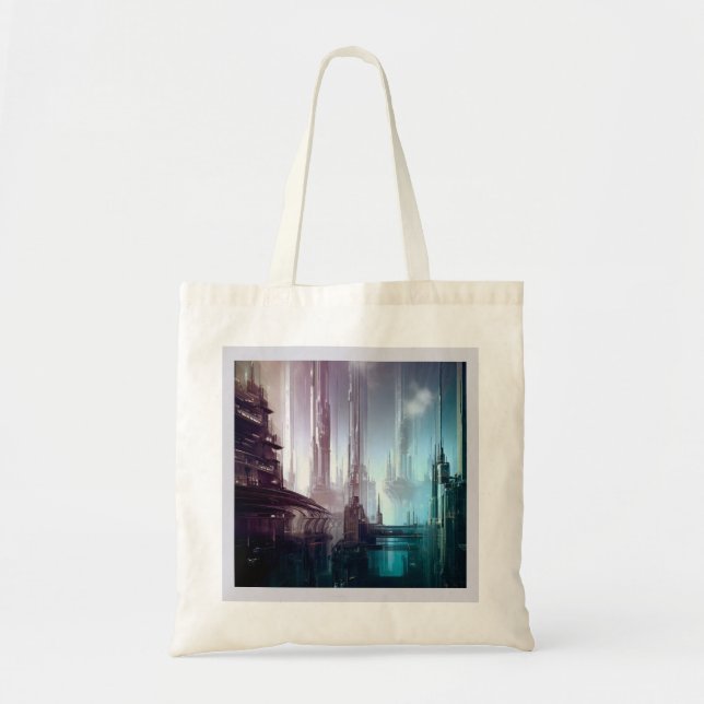 SF Futuristic City 2 Tote Bag (Front)