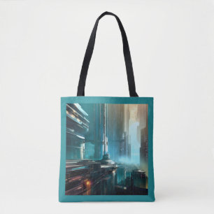 SF Futuristic City 3 Tote Bag