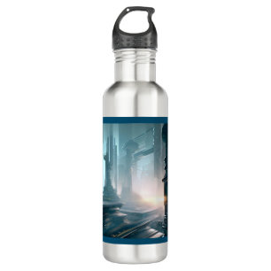 SF Futuristic City 4 710 Ml Water Bottle