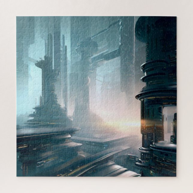SF Futuristic City (4) Jigsaw Puzzle (Vertical)