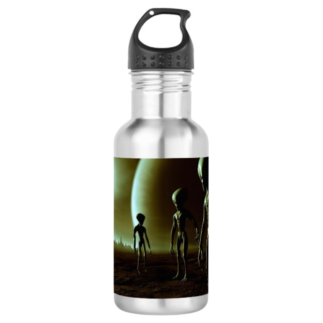 SF Grey Aliens 1 710 Ml Water Bottle (Front)