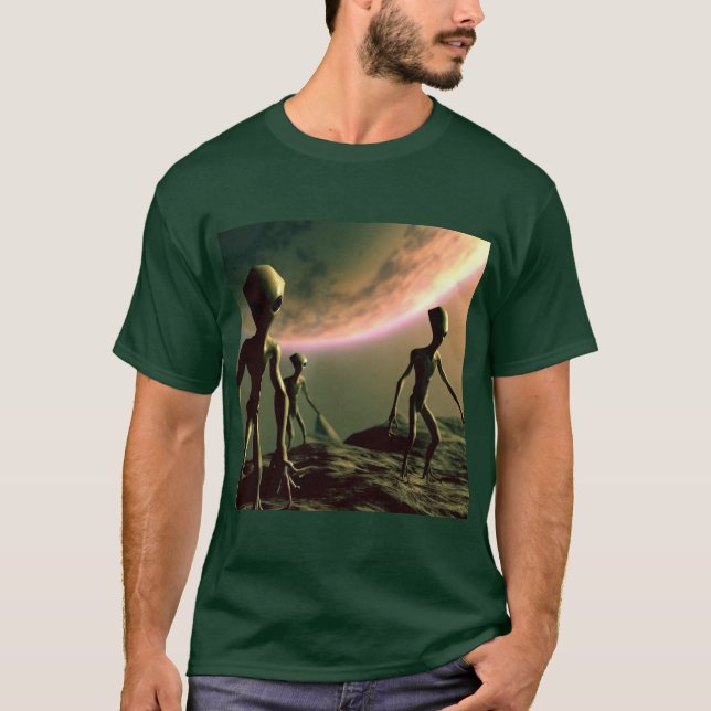 SF Grey Aliens 2 T-Shirt (Front)
