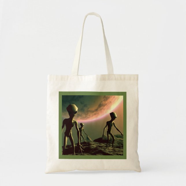 SF Grey Aliens 2 Tote Bag (Front)