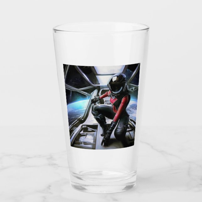 SF Hero Aboard Spaceship 2 Glass (Front)