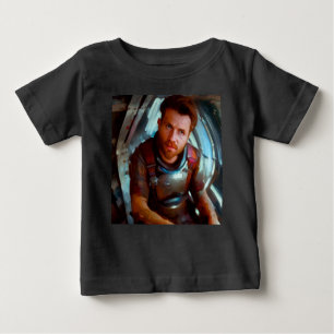 SF Hero Aboard Spaceship 4 Baby T-Shirt