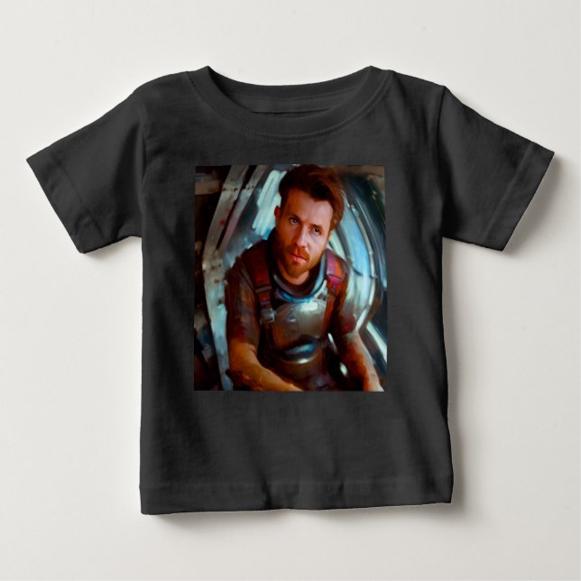 SF Hero Aboard Spaceship 4 Baby T-Shirt (Front)