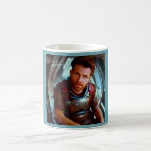 SF Hero Aboard Spaceship 4 Coffee Mug