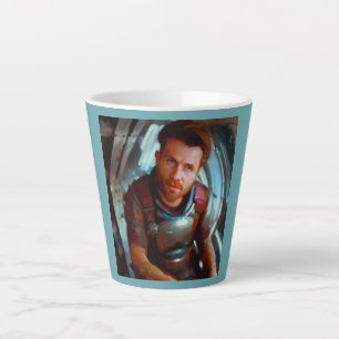 SF Hero Aboard Spaceship 4 Latte Mug